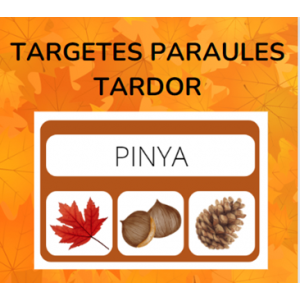 TARGETES PARAULES TARDOR