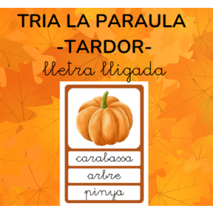 Tria la paraula - TARDOR - lletra lligada