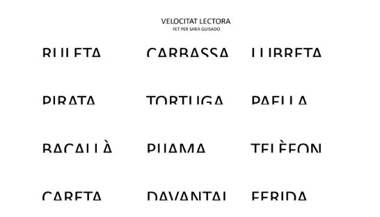 Quadern seqüenciat per treballar la velocitat lectora