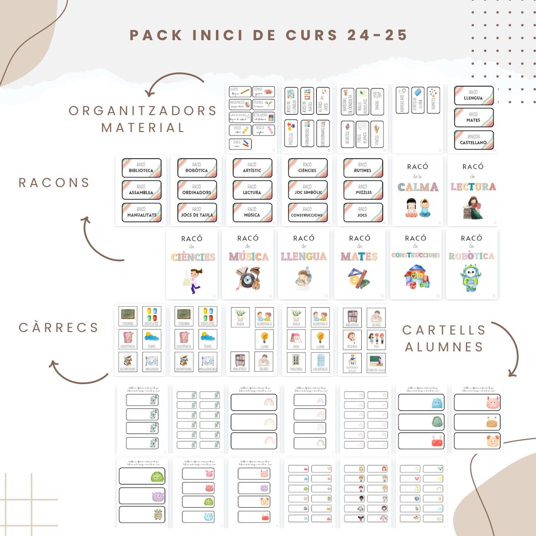 24-25 Pack inicio de curso. CAST I CAT.