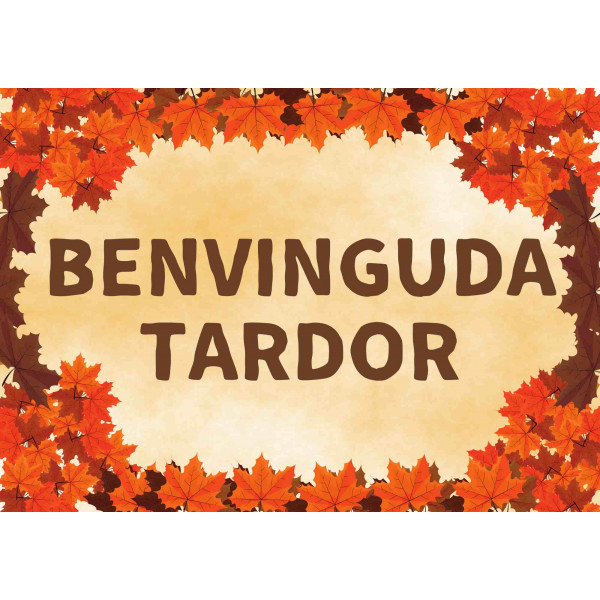 Cartell benvinguda tardor