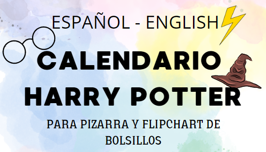 Calendario Harry Potter Español-Inglés