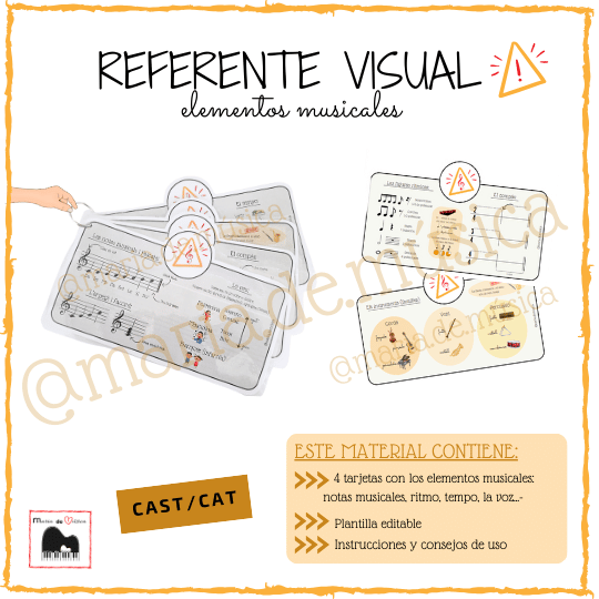 Referente visual elementos musicales