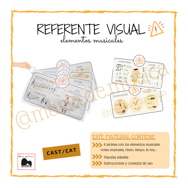 Referente visual elementos musicales