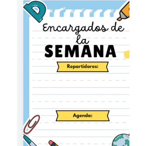 Póster Encargados de la Semana