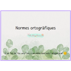 Normes ortogràfiques