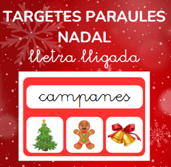 TARGETES PARAULES NADAL  lletra lligada