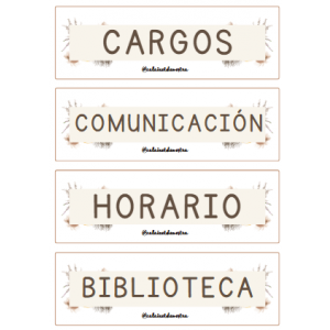 Carteles para el aula