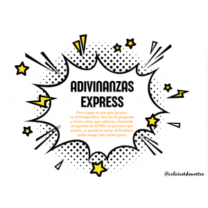 ¡Adivinanzas express!