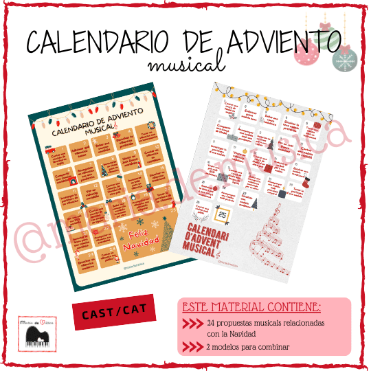 Calendario adviento musical CAST/CAT