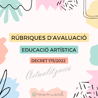 RÚBRIQUES ÀMBIT ARTÍSTIC (Decret 175/2022)