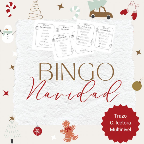 Bingo escritor Navidad