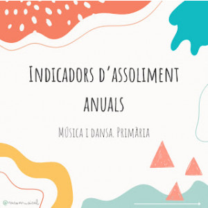 INDICADORS ANUALS (Educació artística)