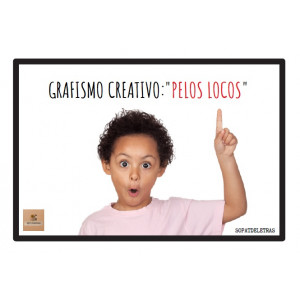 Grafismo creativo "pelos locos"