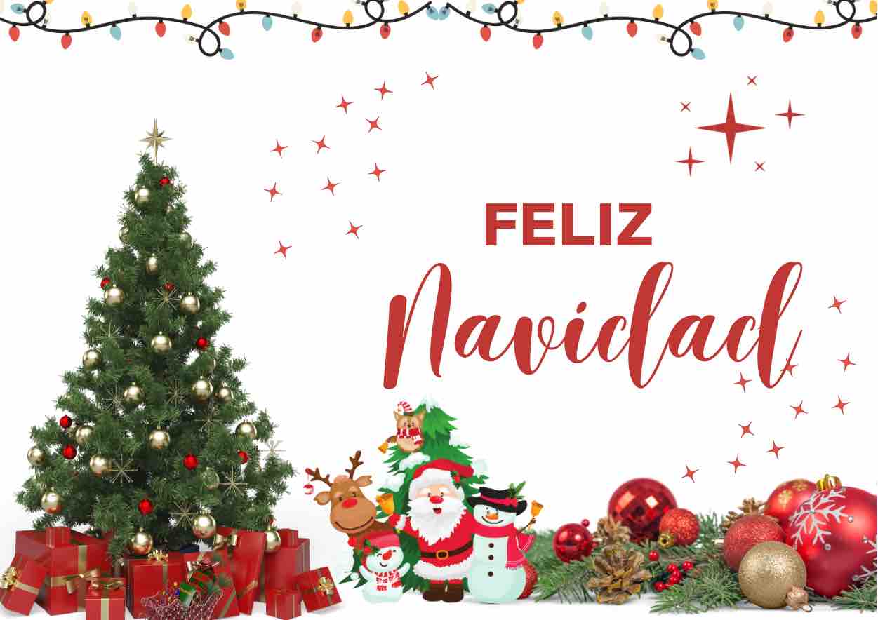 Cartel feliz navidad