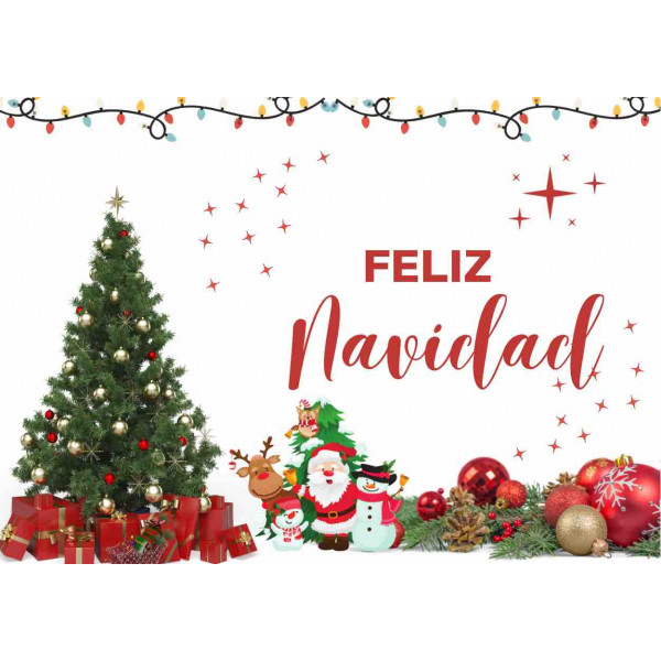 Cartel feliz navidad