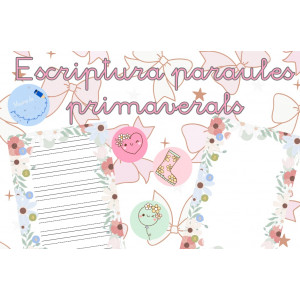 Escritura de palabras de primavera