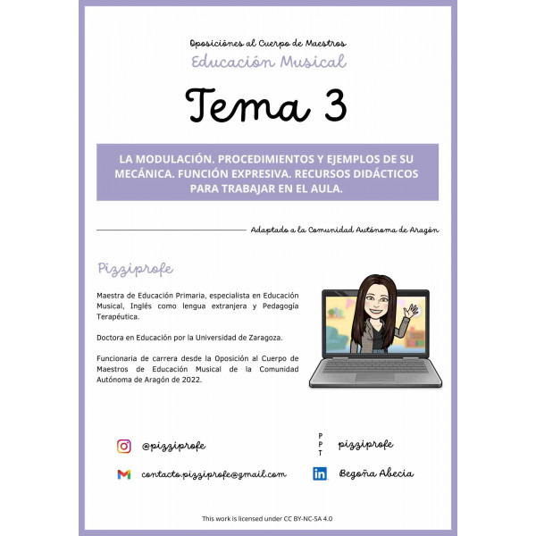 Tema 3 - Oposición al Cuerpo de Maestros de Educación Musical - Aragón