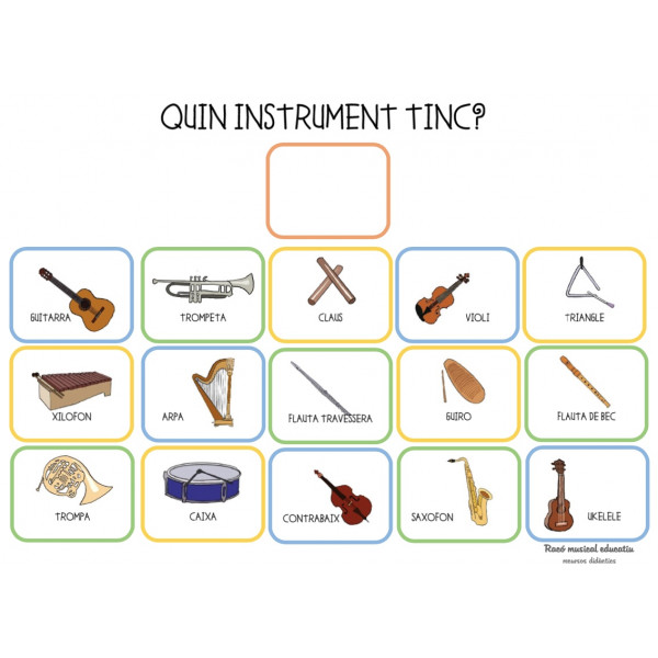 Quin instrument tinc? Els ritmes